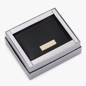 NWT Kate Spade Kenzie Small Boxed Cardholder in Black Leather